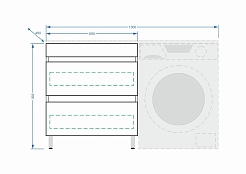 Stella Polare Мебель для ванной Мадлен 130 L – фотография-7